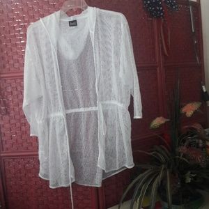 Hooded beach cover-up